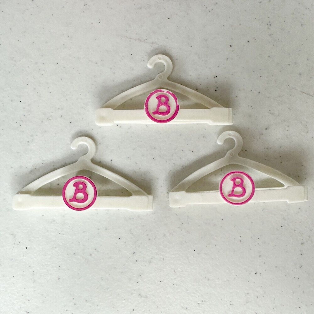 Vtg 1993 Mattel Barbie Doll Accessory Storage Travel Case‎ Cylinder & 3 Hangers - Picture 9 of 12
